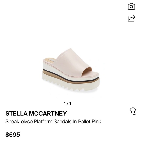 SNEAK-ELYSE PLATFORM SANDALS IN BALLET PINK - Picture 1 of 8